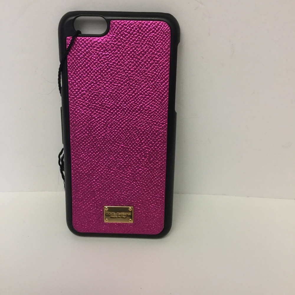 DOLCE & GABBANA IPHONE 6 CASE
PINK METALLIC LEATHR